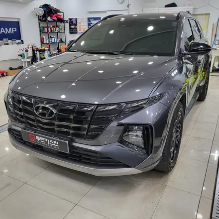 송도랩핑 현대 투싼 N라인 3M2080 사틴화이트 전체랩핑 / NX4 / 깔끔한 반 무광 화이트로 고급스럽게 연출하기 / 투싼 랩핑 전문점 / 투맨카스킨 / 인천 서구, 부평, 부천