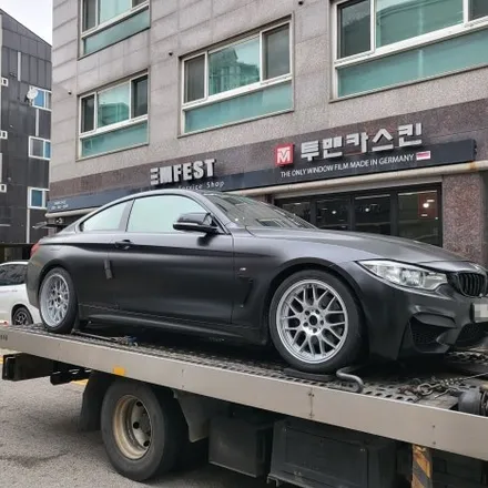 인천랩핑 BMW 4시리즈 쿠페 아주 이쁜 보라색랩핑으로 완성 / 사틴 메탈릭 퍼플 / 랩핑제거 / 인천 남동구 논현동