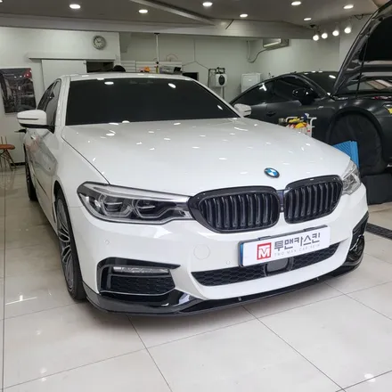 인천랩핑 BMW 5시리즈 루프스킨 작업 / 3m2080 유광블랙 사용 / 조금 더 스포티한 5시리즈 차량 만들기 / 인천 남동구 논현동