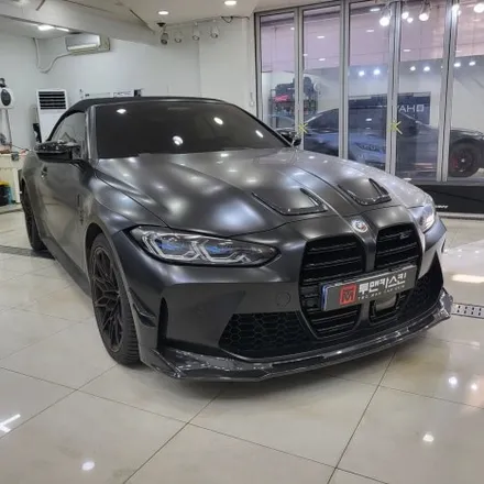 BMW M4 기존 사틴블랙 랩핑 제거 후 오토벨벳 문스톤 그레이 컬러로 전체랩핑 재 시공 해드렸습니다^^ 추가로 커스텀 데칼까지!/ BMW M4 랩핑 전문점 투맨카스킨 / 파주랩핑 / 인천 남동구 논현동