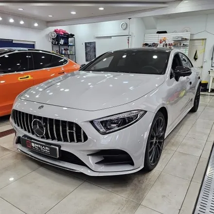 벤츠 CLS450 뒷범퍼·트렁크 사고 복원 랩핑 – 에이버리데니슨 글로스 그레이 필름 시공 / 인천 남동구 논현동