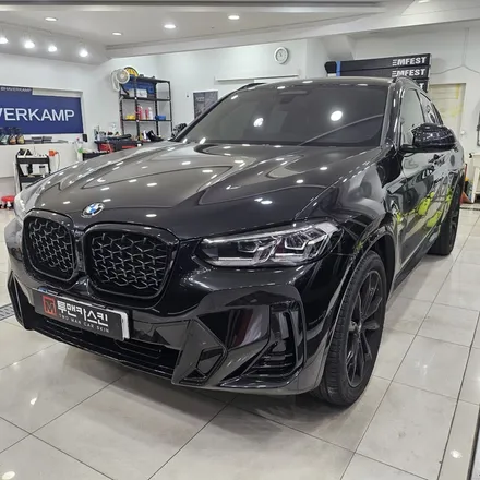 BMW X4 블랙 차량 생활보호PPF & 스포일러 + 블랙 레터링 작업 / 인천 남동구 논현동