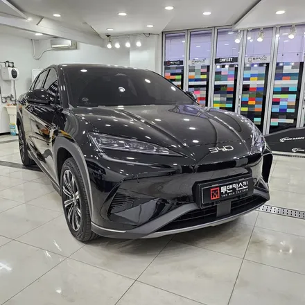 BYD 씨라이언7 엠블럼 블랙 랩핑 및 레터링 이지튠 도색작업완료 / 인천랩핑 / 인천 남동구 논현동