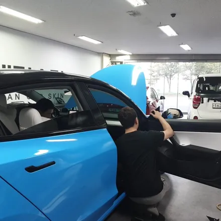 인천랩핑 테슬라 모델3 퍼포먼스 에이버리 라이트블루 전체랩핑 시공기/모델3 랩핑/청라랩핑/테슬라랩핑 / 인천 남동구 논현동