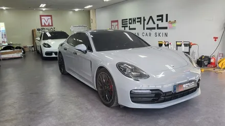[투맨카스킨] 포르쉐 파나메라 GTS 전체랩핑 / 글로스 쿨 그레이 / 3m2080 / 공구리랩핑 / 인천 서구, 부평, 부천