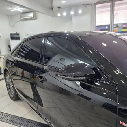 아우디 A8L 55TFSI 전체 크롬죽이기 – 3M2080 유광블랙 시공 / 부천랩핑 / 인천 남동구 논현동