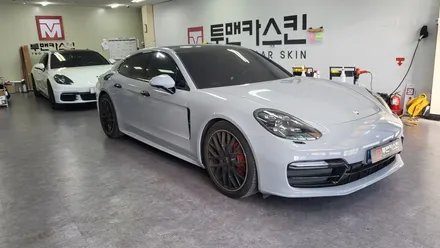 [투맨카스킨] 포르쉐 파나메라 GTS 전체랩핑 / 글로스 쿨 그레이 / 3m2080 / 공구리랩핑 / 인천 서구, 부평, 부천