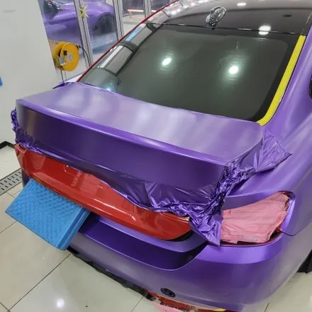 인천랩핑 BMW 4시리즈 쿠페 아주 이쁜 보라색랩핑으로 완성 / 사틴 메탈릭 퍼플 / 랩핑제거 / 인천 남동구 논현동