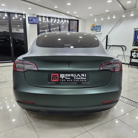 인천랩핑 테슬라 모델3 랩핑제거 후 전체랩핑 재시공 / 인천 남동구 논현동
