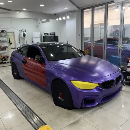 인천랩핑 BMW 4시리즈 쿠페 아주 이쁜 보라색랩핑으로 완성 / 사틴 메탈릭 퍼플 / 랩핑제거 / 인천 남동구 논현동