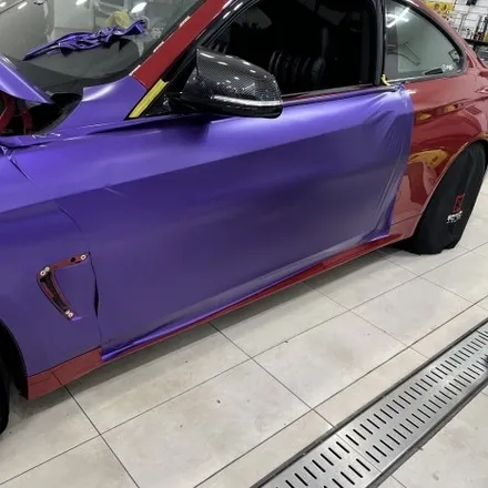 인천랩핑 BMW 4시리즈 쿠페 아주 이쁜 보라색랩핑으로 완성 / 사틴 메탈릭 퍼플 / 랩핑제거 / 인천 남동구 논현동
