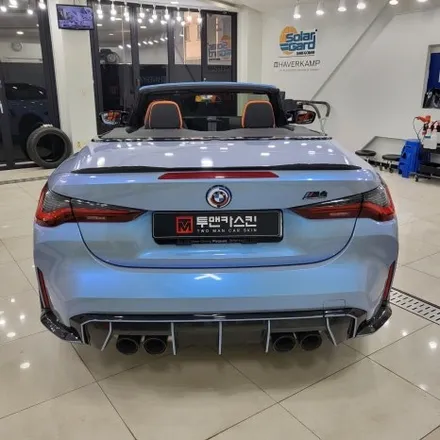 BMW M4 기존 사틴블랙 랩핑 제거 후 오토벨벳 문스톤 그레이 컬러로 전체랩핑 재 시공 해드렸습니다^^ 추가로 커스텀 데칼까지!/ BMW M4 랩핑 전문점 투맨카스킨 / 파주랩핑 / 인천 남동구 논현동