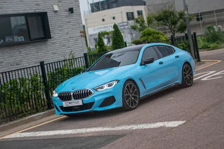 [투맨카스킨] BMW 8시리즈 전체랩핑 / 멋진 차량에 유니크한 색상을 입히다 / 3m2080 스카이블루 / 인천 서구, 부평, 부천