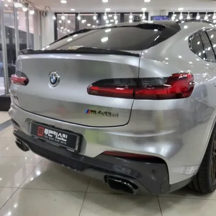 BMW X4 m40d 전체랩핑 잘하는곳 / 오토벨벳 포르쉐GT실버 색으로 전체랩핑 / 랩핑제거 / 인천랩핑 투맨카스킨 / 인천 남동구 논현동
