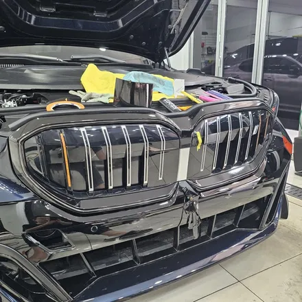 BMW i5 전체 PPF 작업 및 아이코닉글로우 그릴 유광블랙 랩핑 / 인천PPF 전문 / 인천 남동구 논현동