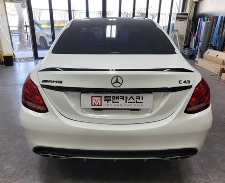 [투맨카스킨] 벤츠 c43 amg 전체랩핑 / 다이아몬드화이트 랩핑 / 에이버리데니슨 / 인천랩핑 / 송도랩핑 / 청라랩핑 / 인천ppf / 송도ppf / 논현랩핑 / 논현ppf / 인천 서구, 부평, 부천