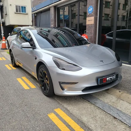 인천 테슬라 모델3 전체랩핑 / 오토벨벳 포르쉐 GT 실버 랩핑 / 라이트필름 톤다운 / 인천 남동구 논현동