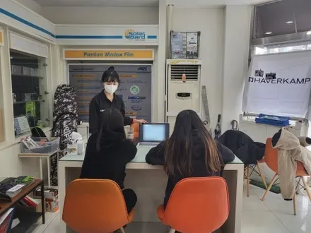 랩핑 원데이클래스 2기 교육완료 / 여성 두분이서 용인에서 인천까지 랩핑을 알아보시기위해 오셨습니다 / 열정을 다해 알려드렸습니다^^ / 랩핑교육 ppf교육 인천랩핑 인천ppf / 인천 서구, 부평, 부천
