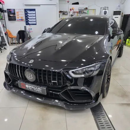 벤츠 AMG GT 4도어 쿠페 포인트 랩핑으로 차량을 더욱더 유니크하게 꾸며드렸습니다 / 3m2080 사틴화이트 / 인천랩핑 전문점 투맨카스킨 / 인천 서구, 부평, 부천