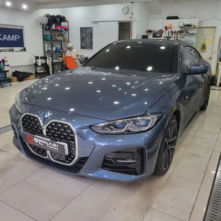 인천랩핑 BMW 420i 그릴랩핑 크롬죽이기 / 유광블랙 랩핑으로 조금 더 스포티한 4시리즈 만들기 / 3m2080 유광블랙 / 인천 남동구 논현동
