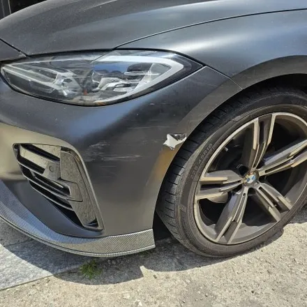 BMW 4시리즈 쿠페 사고로 재 랩핑 시공 해드렸습니다. / 인천랩핑 사틴블랙 랩핑 전문점 / 인천 남동구 논현동