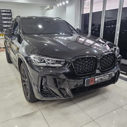 BMW X4 블랙 차량 생활보호PPF & 스포일러 + 블랙 레터링 작업 / 인천 남동구 논현동