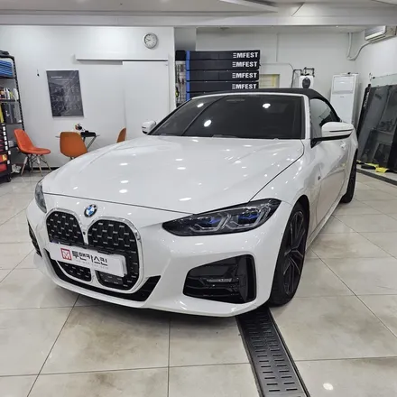 BMW 420i 컨버터블 반타블랙 전체랩핑 시공 포스팅 / 무광블랙 휠 도색까지 한번에 시공 완료 / 인천랩핑 휠랩핑 전문점 / 인천 남동구 논현동