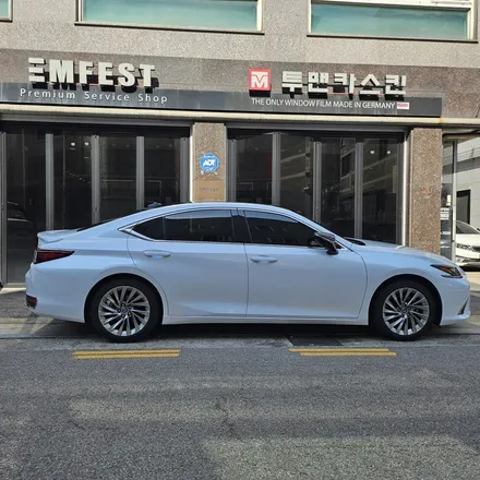렉서스 ES300h 전체랩핑 / 글로스 메탈릭 화이트 랩핑 / 인천랩핑 / 인천 남동구 논현동