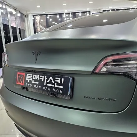 인천랩핑 테슬라 모델3 랩핑제거 후 전체랩핑 재시공 / 인천 남동구 논현동
