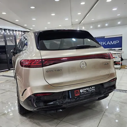 벤츠 EQS 580 SUV 전체랩핑 진행해드렸습니다 / 샴페인골드 전체랩핑 / 전체 크롬죽이기 / 럭셔리 차량으로 만들어 드렸습니다^^ / 시흥랩핑 시흥 랩핑전문점 / 인천 남동구 논현동