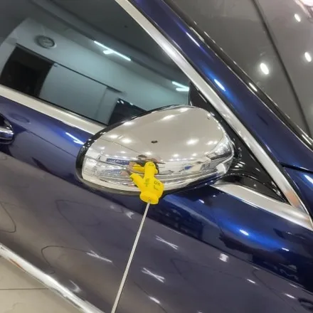 인천랩핑 벤츠 S63 amg 기존랩핑 제거 후 BMW 탄자나이트 컬러로 전체랩핑 진행 / 추가로 부분 실버크롬랩핑으로 고급스럽게 만들어 드렸습니다 / 인천 남동구 논현동