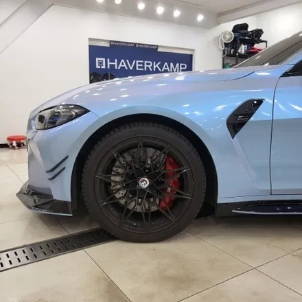 BMW M4 기존 사틴블랙 랩핑 제거 후 오토벨벳 문스톤 그레이 컬러로 전체랩핑 재 시공 해드렸습니다^^ 추가로 커스텀 데칼까지!/ BMW M4 랩핑 전문점 투맨카스킨 / 파주랩핑 / 인천 남동구 논현동