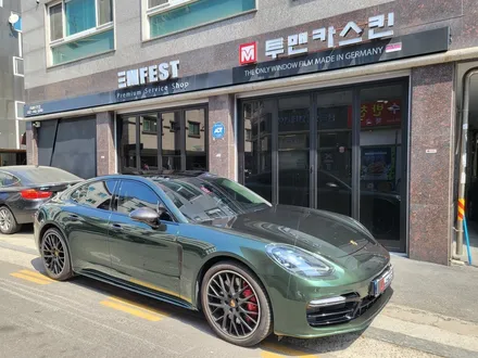 포르쉐 파나메라 전체랩핑 / 이노즈텍 메탈릭 미드나잇 그린 / 인천 남동구 랩핑 / 인천 서구, 부평, 부천