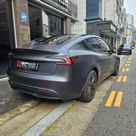 테슬라 모델3 하이랜드 전체 무광PPF 작업으로 도장면 보호와 드레스업을 한번에! / 인천 남동구 논현동
