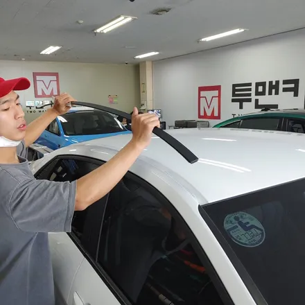 인천랩핑 현대 아반떼 CN7 루프스킨 시공기/신형 아반떼 루프스킨/청라랩핑 / 인천 남동구 논현동
