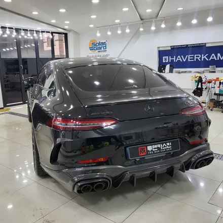 벤츠 AMG GT 4도어 쿠페 포인트 랩핑으로 차량을 더욱더 유니크하게 꾸며드렸습니다 / 3m2080 사틴화이트 / 인천랩핑 전문점 투맨카스킨 / 인천 서구, 부평, 부천