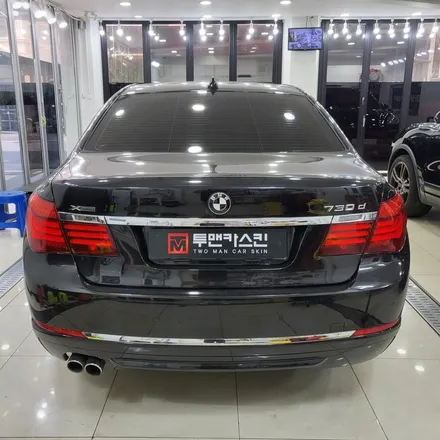 인천랩핑 BMW 7시리즈 전체크롬죽이기 작업기 / 3m2080유광블랙 사용 / 엠블럼 레터링 이지튠작업 / 인천 남동구 논현동