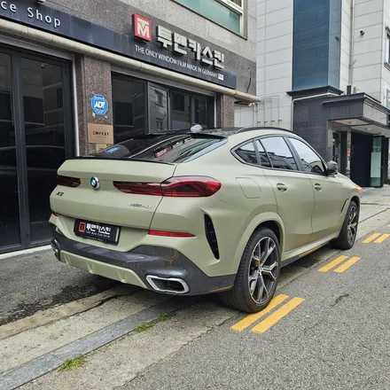 BMW X6 전체랩핑 제거 후 새로운 컬러로 대 변신 완료 / 에이버리데니슨 매트카키그린 / 인천 남동구 논현동