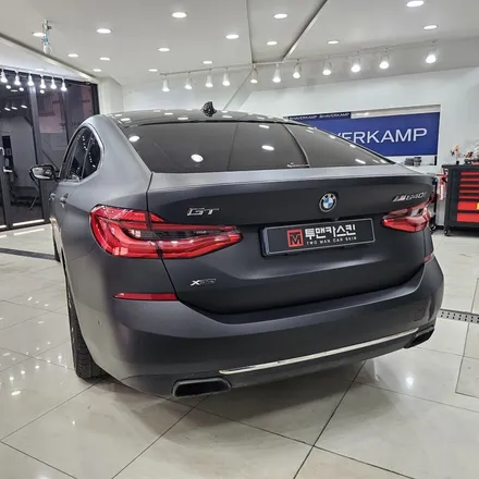 BMW 6GT 기존랩핑 제거 후 반타블랙으로 전체랩핑 시공 완료 / 인천랩핑 전문점 / 인천 남동구 논현동