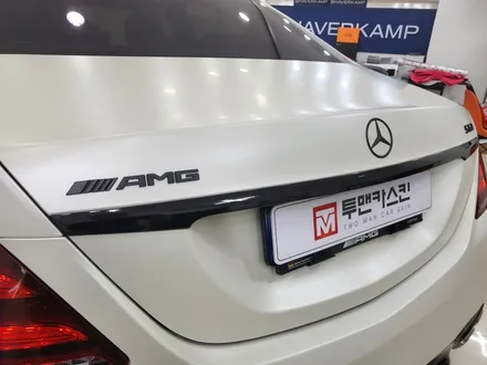벤츠 S63 amg 전체랩핑 / 고급스러움의 끝 / 사틴화이트펄 랩핑 / satin white pearl / s클래스 랩핑 / 하버캠프 베스트본드 틴팅 / 인천랩핑 / 남동구랩핑 / 인천 서구, 부평, 부천
