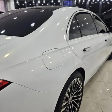 벤츠 S580 전체랩핑 재시공, 사틴화이트펄에서 화이트골드스파클로 완벽 변신 / 인천 남동구 논현동