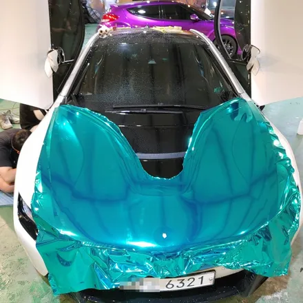인천 랩핑 BMW i8 민트크롬 전체랩핑/크롬랩핑 / 인천 남동구 논현동
