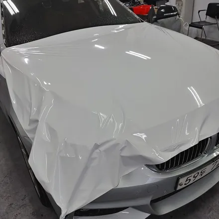 인천랩핑 BMW 4그란쿠페 유광 화이트 전체랩핑 / 사고 후 재랩핑 / 4시리즈 랩핑 전문점 / 청라랩핑 / 인천 남동구 논현동