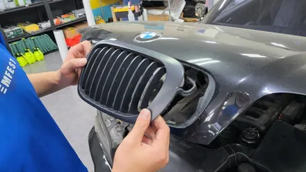 [투맨카스킨] BMW e46 전체랩핑 / 올드카의 변신 / 에이버리데니슨 / 유광락그레이 / 공구리랩핑 / 인천랩핑 / 청라랩핑 / 송도랩핑 / 논현랩핑 / 논현동랩핑 / 인천 서구, 부평, 부천