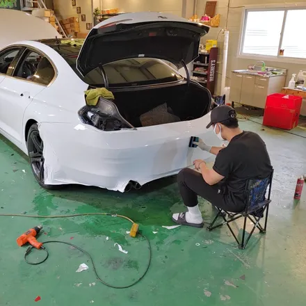 인천 랩핑 BMW 6시리즈 유광 화이트 전체랩핑/에이버리데니슨/6시리즈 랩핑 / 인천 남동구 논현동