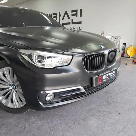 [투맨카스킨] BMW 5gt 사고랩핑 / 사틴블랙 랩핑 / 사고차랩핑 / 인천랩핑 / 청라랩핑 / bmw 랩핑전문점 / 인천 남동구 논현동