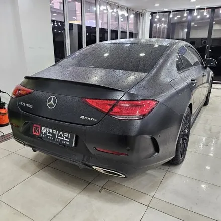 벤츠 CLS450, 사틴 블랙 랩핑 + 라이트블랙 PPF 시공 후기 / 인천 남동구 논현동