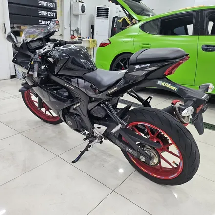 스즈키 gsx r125 바이크 랩핑 / 펄 메탈 사쿠라 핑크 랩핑 / 인천랩핑 / 인천 남동구 논현동