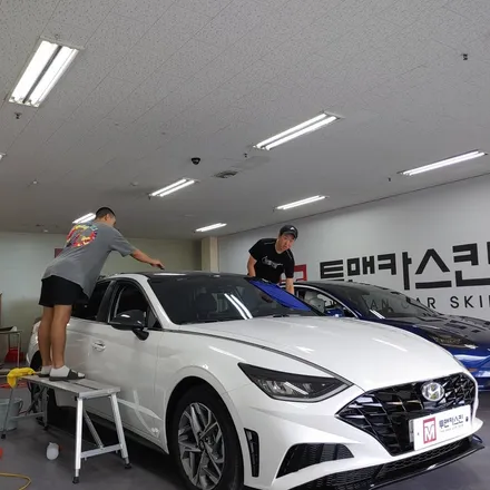 인천 랩핑 현대 소나타 DN8 루프스킨 시공기/소나타 루프스킨/인천 루프스킨 / 인천 남동구 논현동