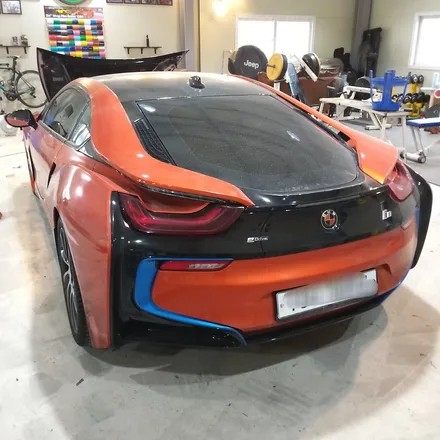 인천랩핑 BMW i8 3m Gloss Fiery Orange 부분랩핑 시공 포스팅 / i8랩핑 / i8랩핑전문점 / 청라랩핑 / 인천 남동구 논현동
